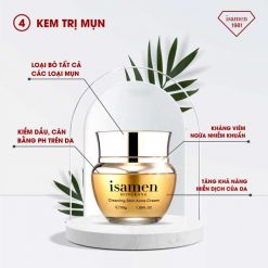 kem trị mụn kháng viêm isamen